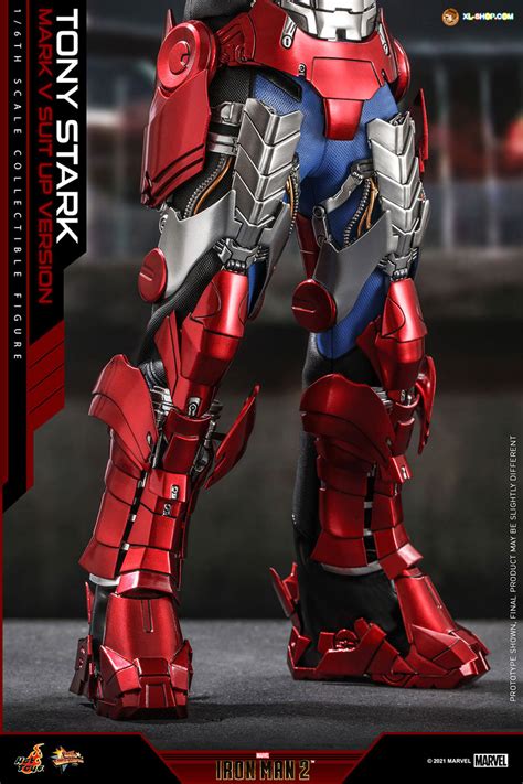 Hot Toys MMS599 Iron Man 2 1 6th Scale Tony Stark Mark V Suit Up Version Collectible Figure