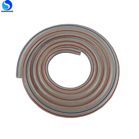 Clear Swimming Pool PVC Fibre Reinforced Hose Non Smell Fiber Braided