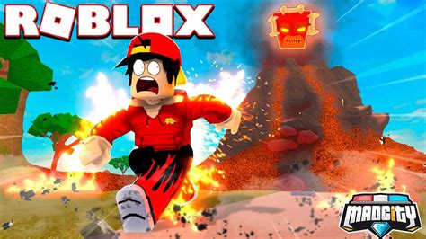 Roblox Mad City The Volcano Boss Is Too Op Youtube