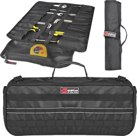 Tool Roll Bag In Large Roll Up Tool Bag Organizer With