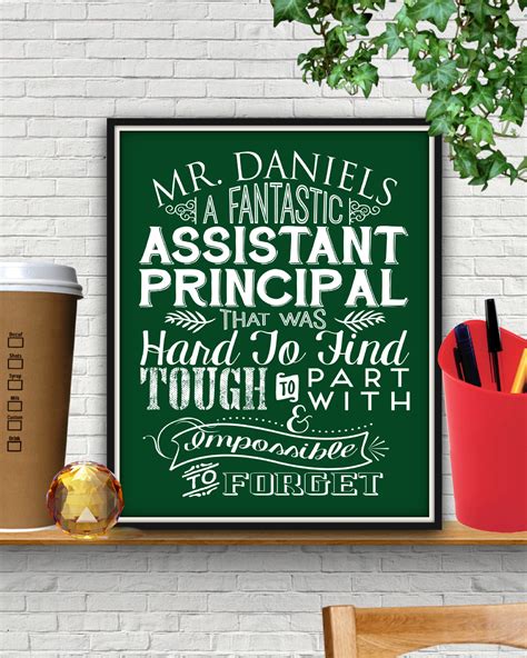 Custom Fantastic Assistant Principal Print Assistant