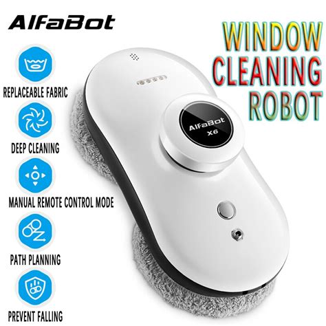 Alfa Ot Robot Nettoyeur De Vitres Magn Tique Aspirateur Intelligent Jet