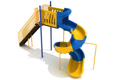 Foot Sectional Spiral Slide Commercial Playground Equipment Pro