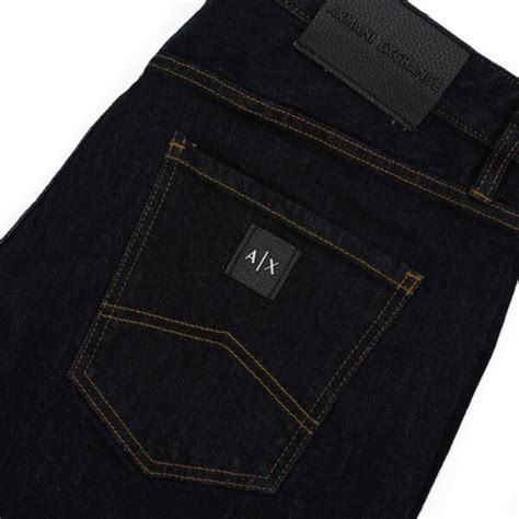 Armani Exchange J Straight Fit Deep Blue Jeans Menswear Online