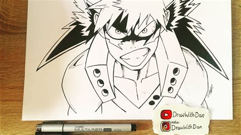 Bakugou Anime Drawing My Hero Academia