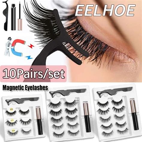 Buy 3D Mink False Eyelash Magnetic Eyelashes Magnet Eyeliner Fake