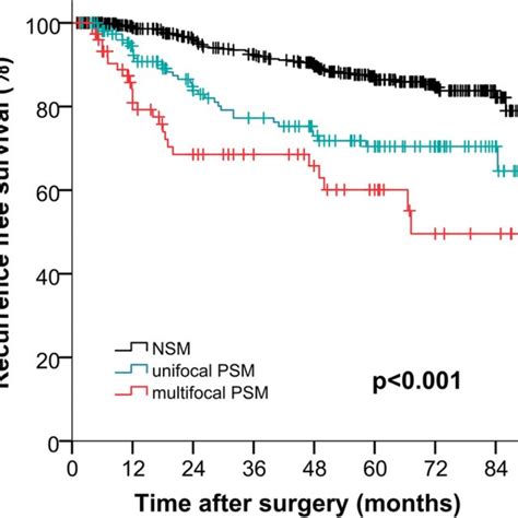 KaplanMeier Estimates Of Biochemical Recurrence Free Survival By