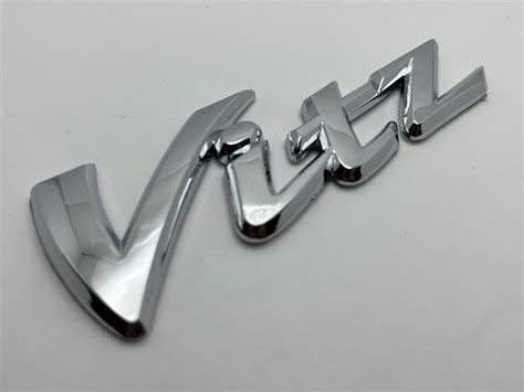 Toyota Vitz Emblem Logo Letters Badge Trunk Gate Rear Chrome Etsy