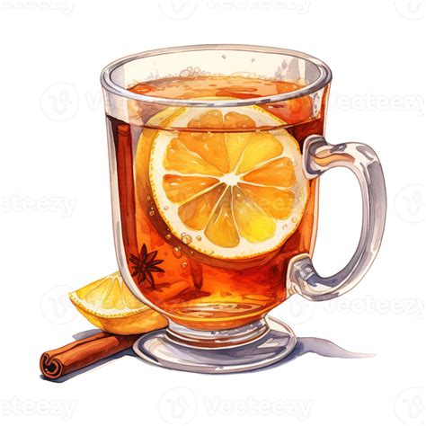 AI Generated Hot Toddy Beverages Illustration Watercolor Style AI Generated 36619573 PNG