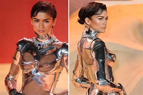 Zendaya Steps Out In Head Turning Robot Suit At Dune Part Two Premiere