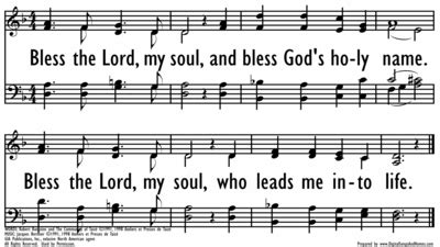 Bless The Lord Oh My Soul Sheet Music