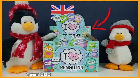 I Love Penguins Full Box Rare Found By Topps Mystery Cute Fuzzy