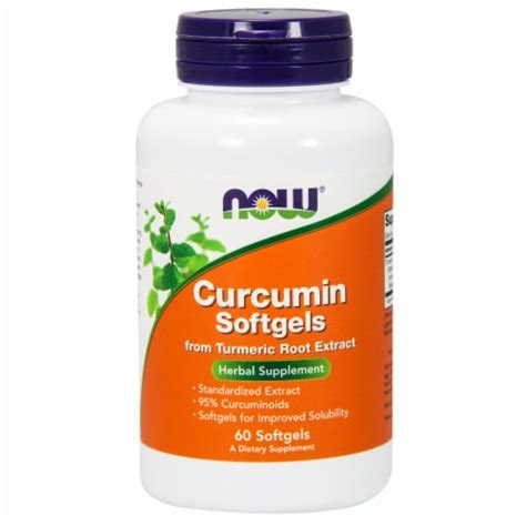 NOW Foods Curcumin Herbal Supplement Softgels, 60 ct - Fred Meyer