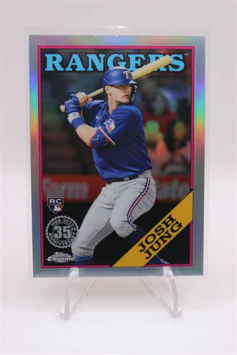 2023 Topps Chrome Josh Jung 35th Anniversary Refractor Rookie Texas