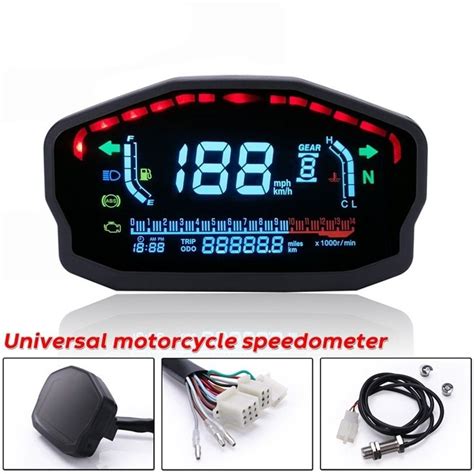 Universal Motorrad Zubeh R Lcd Screen Digital Kilometerz Hler F R