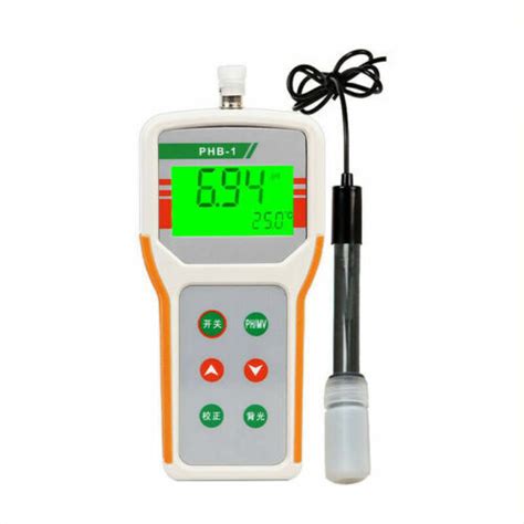 Portable Digital Lab Ph Meter Ph Mv Temperature Tester With 0 1400ph