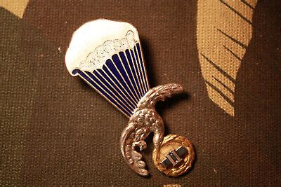 Poland Polish Air Force Parachute Instructor Jump wings metal Badge B&T ...