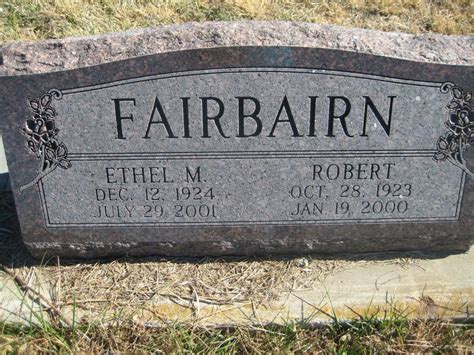 Robert F Fairbairn Memorial Find A Grave