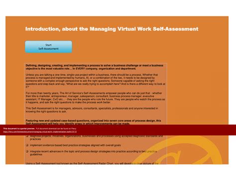 Excel Template Managing Virtual Work Implementation Toolkit Excel