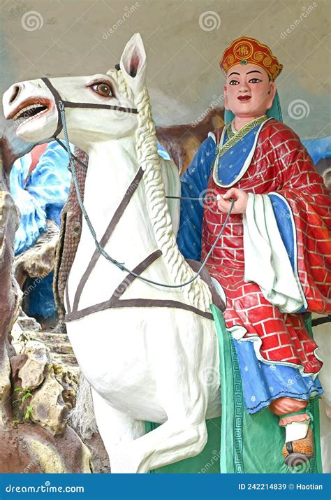 Tang Sanzang Statue at Haw Par Villa, Singapore Stock Image - Image of ...