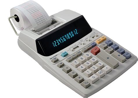 Sharp El 1197piii Heavy Duty Color Printing Calculator With Clock And Calendar 74000016712 Ebay