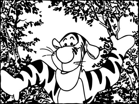 Tigger Tigger Forest Coloring Page Wecoloringpage