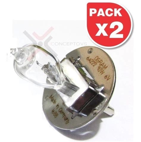 Foco 64222 Osram 6v 10w Pg22 6 Volts 10 Watts - 2 Pack | Envío gratis