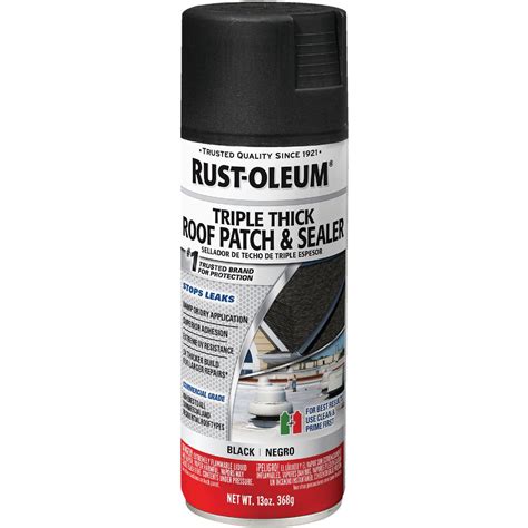 Rust-Oleum 13 Oz. Roofing Triple Thick Roof Patch & Sealer Black Spray | Do it Best