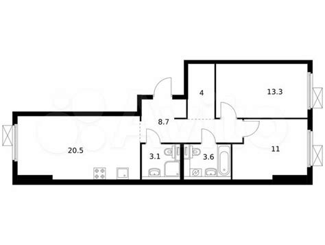 2 к квартира 64 2 м² 2 17 эт на продажу в Москве Купить квартиру