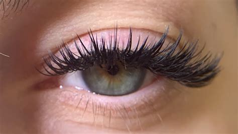 Wispy Full Set Eyelash Extensions With Spikes Full Tutorial From