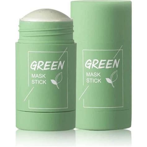 Green Tea Purifying Clay Stick Mask Oil Control Anti Acne Deep Cleaning