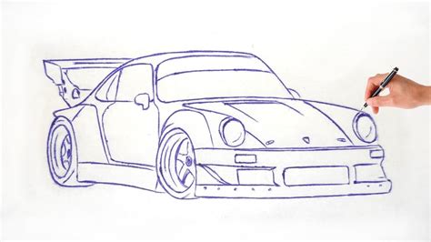 HOW To Draw A PORSCHE 911 930 RWB YouTube