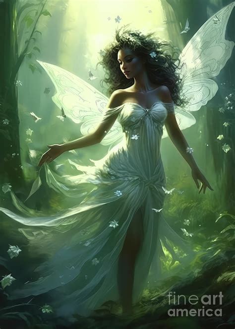 Forest fairy #6 Digital Art by Art Galaxy - Fine Art America