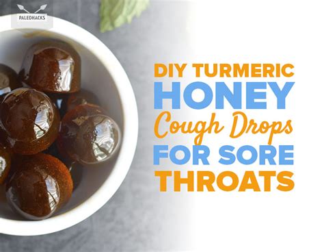 DIY Turmeric Honey Cough Drops for Sore Throats | Anti Inflammatory