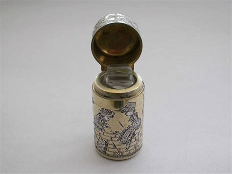 Victorian Parcel Gilt Silver Scent Bottle Kate Greenaway By Sampson Mordan London Steppes