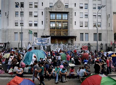 El Polo Obrero Levant El Acampe Frente Al Ministerio De Desarrollo Social