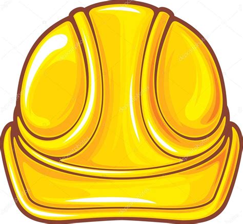 Ilustración Vectorial De Tres Casco De Construcción Amarillo — Vector