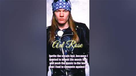 Quotes Famous People Axl Rose Quote Shorts Youtube