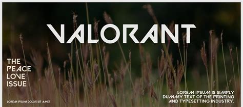 VALORANT Font Download | Free Font.Download