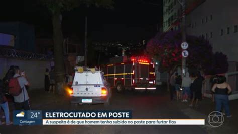 V Deo Homem Morre Eletrocutado Ap S Subir Em Poste De Energia No