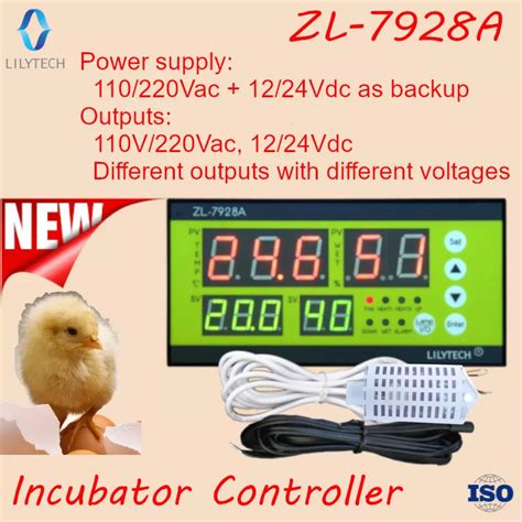 12v Battery Backup Dry Outputs Multifunction Automatic Incubator Incubator Controller