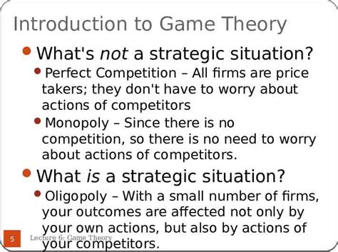 CHAPTER 11 Game Theory 1 Lecture 6: Game Theory – slideey.com