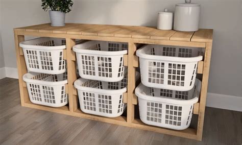 Triple Laundry Basket Organizer | Ana White