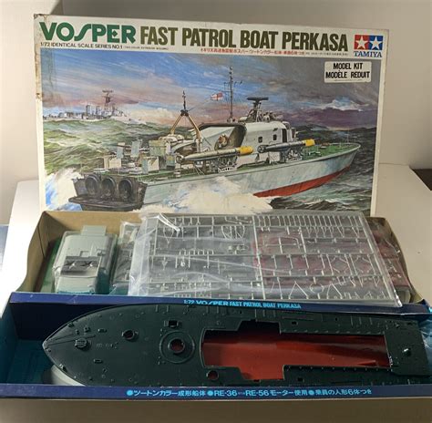 Tamiya Vosper Fast Patrol Boat Perkasa 172 Scale Kit No 7201 1800