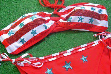 4th Of July Glittered Bikini More The Crafty Chica