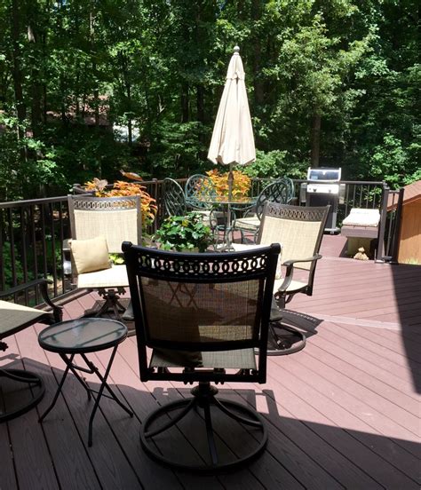 Spectacular Garden Is Show Case For Custom Azek Deck Traditional Deck Raleigh By