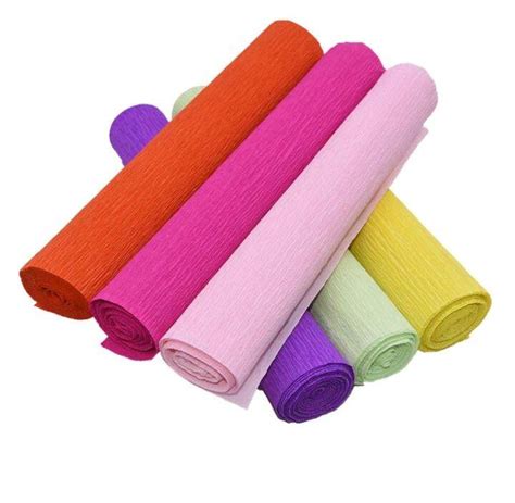 Roll Kertas Krep Stretchable Crepe Paper Handmade Craft Flower Diy