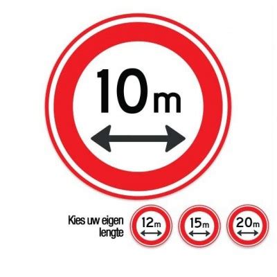 C17 Gesloten Voor Voertuigen Boven Deze Lengte Verkeersbord Sticker