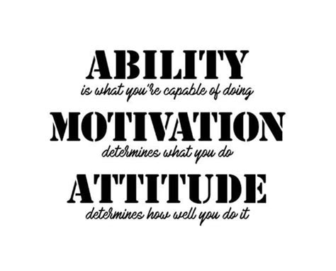 Ability Motivation Attitude Gym Wall Decal Motivational Wall