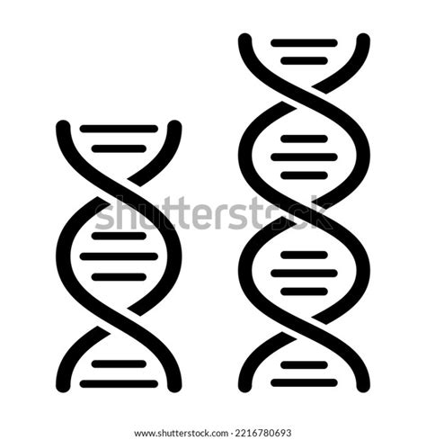 Human Dna Helix Vector Icon Isolated Stock Vector Royalty Free